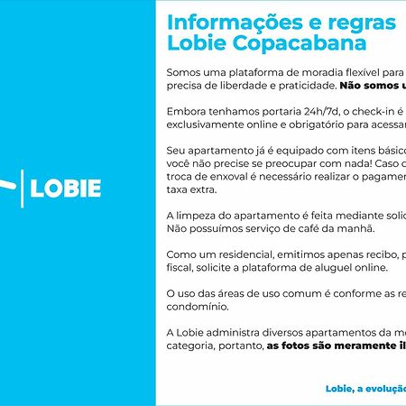 Appartamento Lobie Copacabana Rio de Janeiro Esterno foto